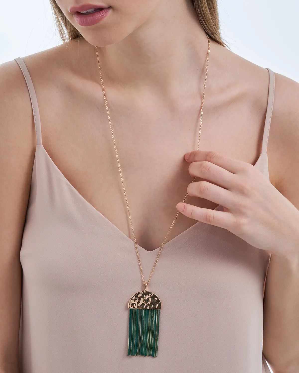 Kette - Green Tassel