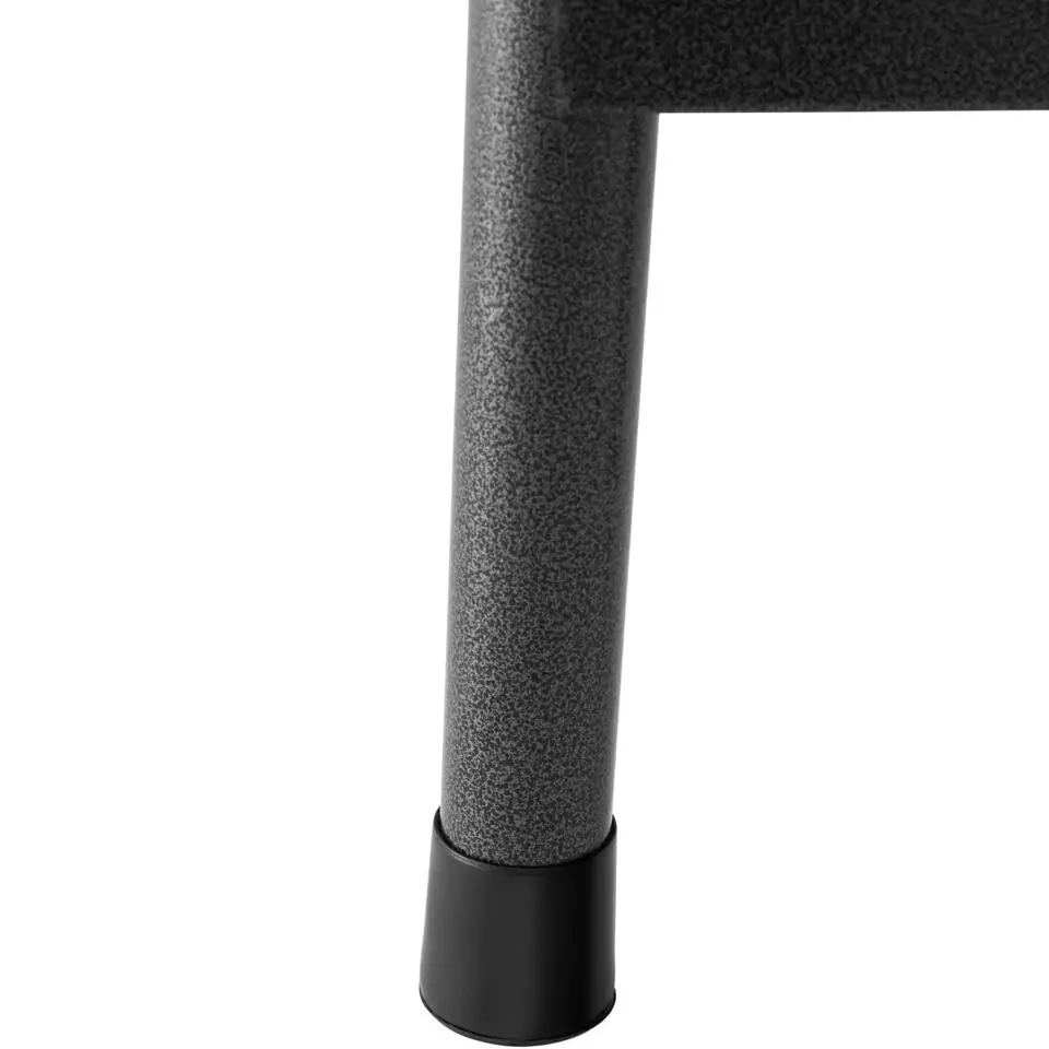 tectake Campingtafelset Vani inklapbaar in wicker-look, Zwart-wicker Look