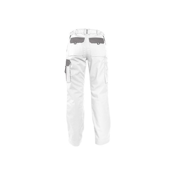 200669 Dassy ® Boston to farvet dame arbejdsbukser med knælommer Hvid grå 245 g