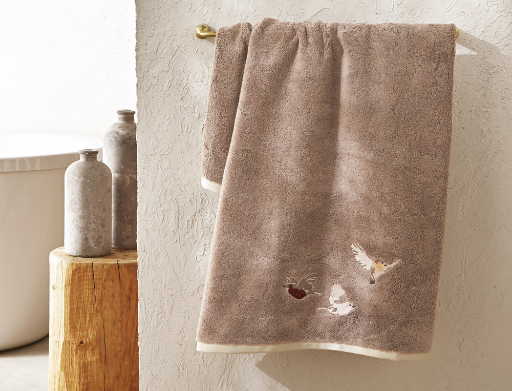 Drap de bain-À vol d'oiseaux