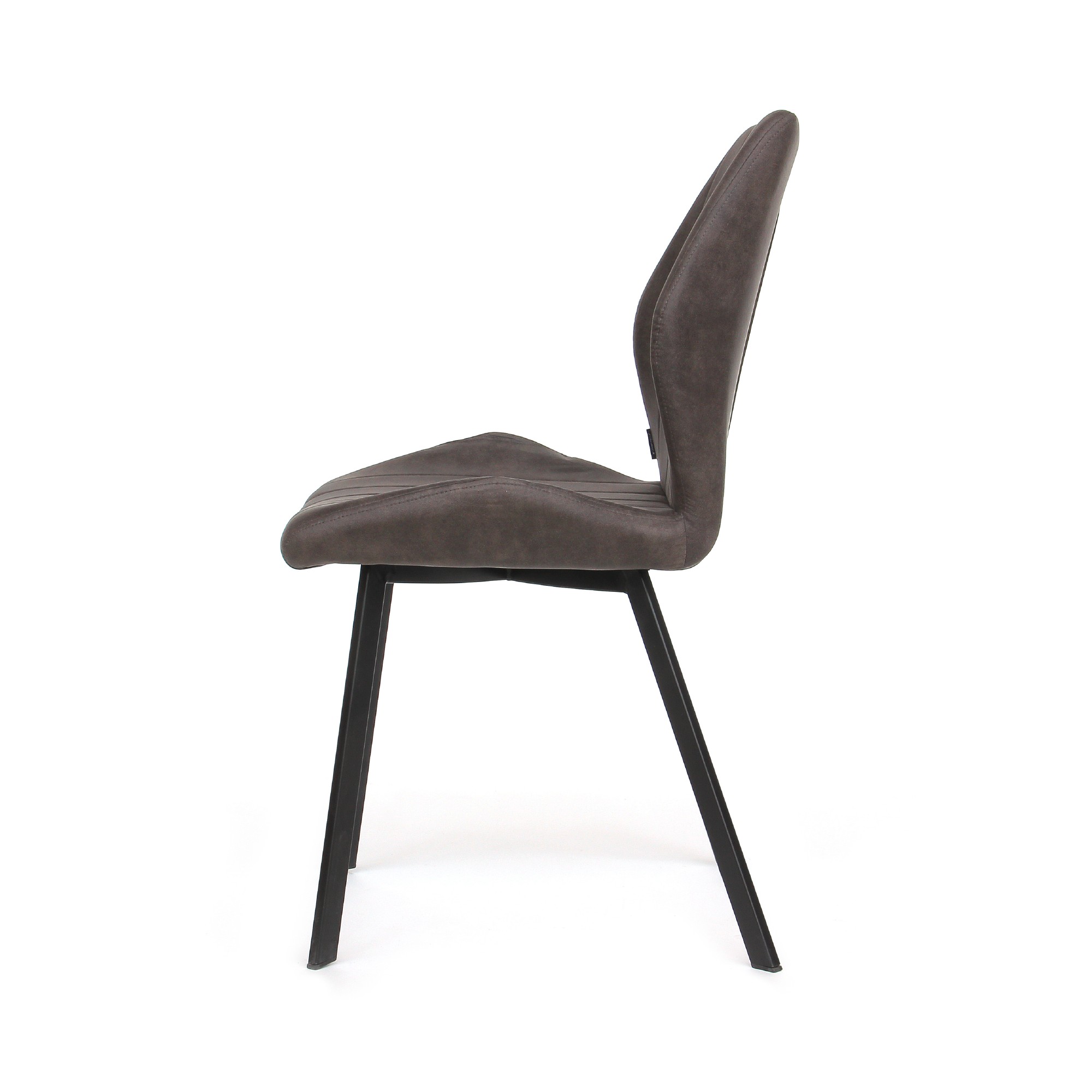 Lehnstuhl 'Marne', anthrazit, T 50 cm, B 50 cm, H 95 cm von fischer's lagerhaus