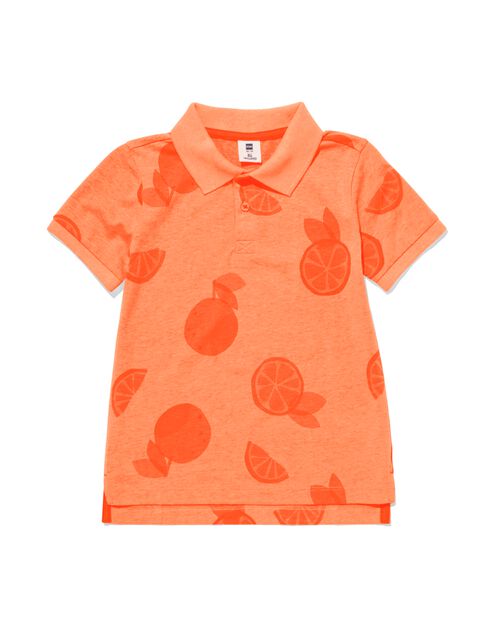 polo enfant oranges orange