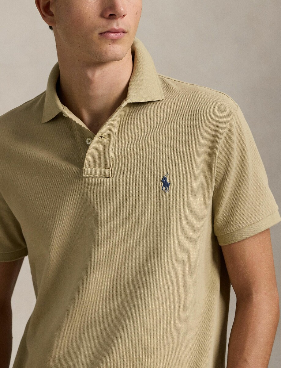 POLO RALPH LAUREN<br>Polo piqué de algodão Slim Fit