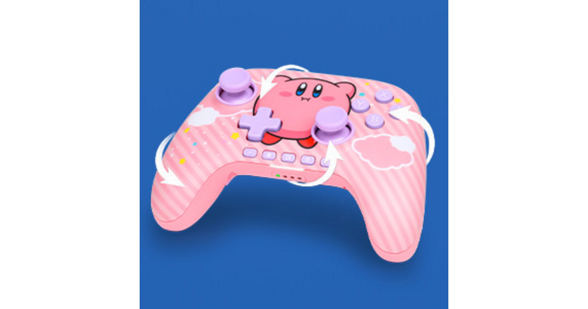 PowerAAdvantage draadloze controller voor Nintendo Switch 2 - Kirby-puff  (Roze)