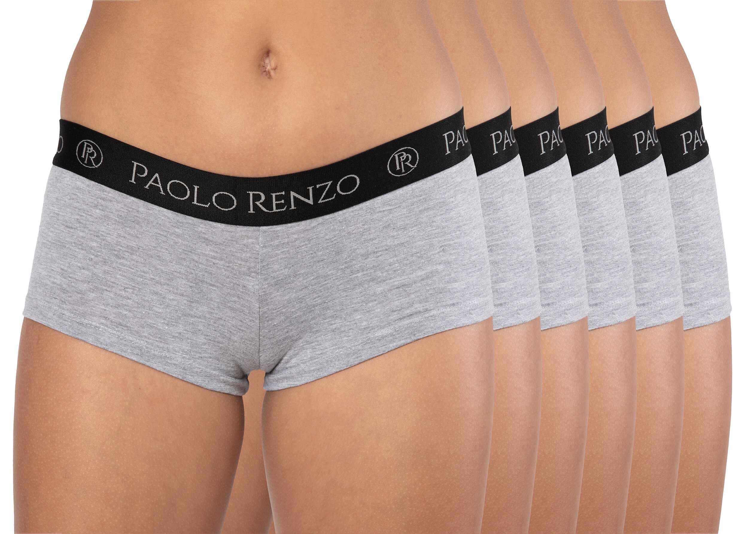 Paolo Renzo® Damen Baumwoll Panty SPORT LINE 3 Paar - Größe M - Schwarz
