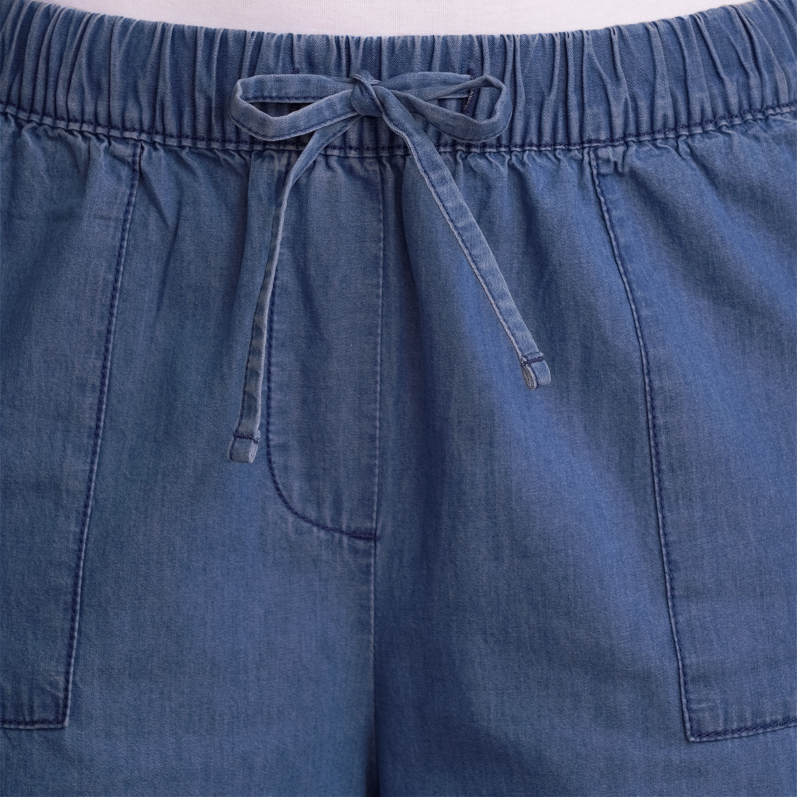 Damen Hose in Denim-Optik blau