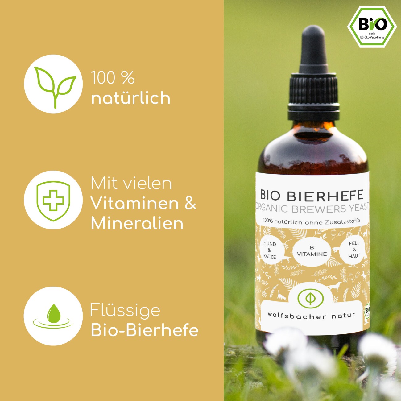 Wolfsbacher Natur Bio Bierhefe 100 ml