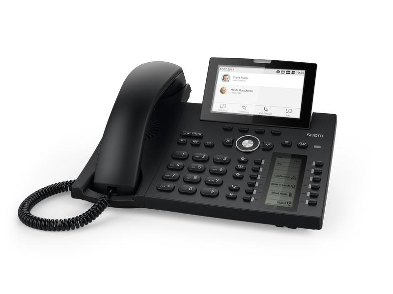snom Tischtelefon D385N Schwarz Die perfekte Mischung aus Eleganz und modernster Technik