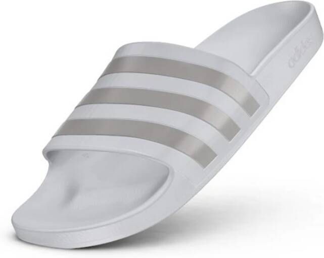 Adidas Adilette Aqua Badslippers Slippers Wit Goud Heren