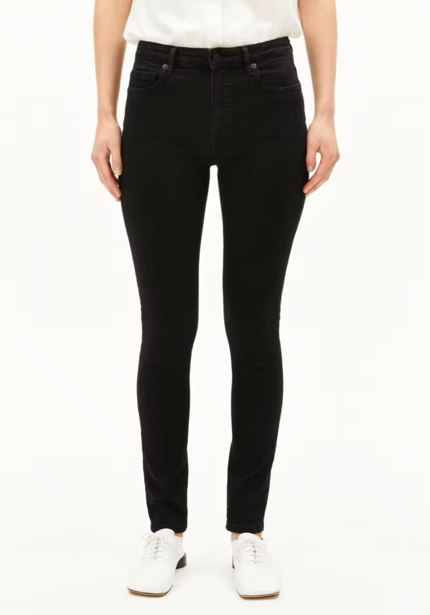 Armedangels Damen-Jeans Tillaa Rinse Black