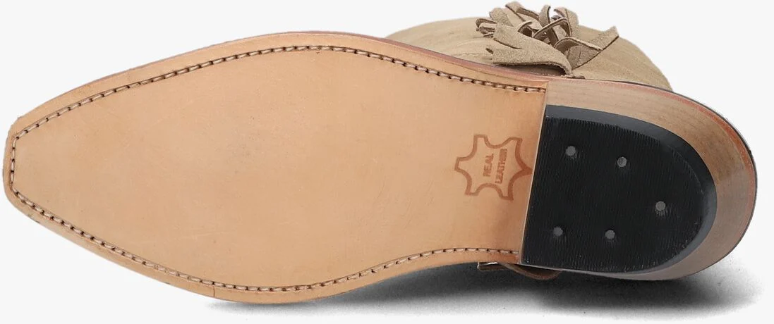 BOOTSTOCK beige bootstock cowboylaarzen ruffle sand women