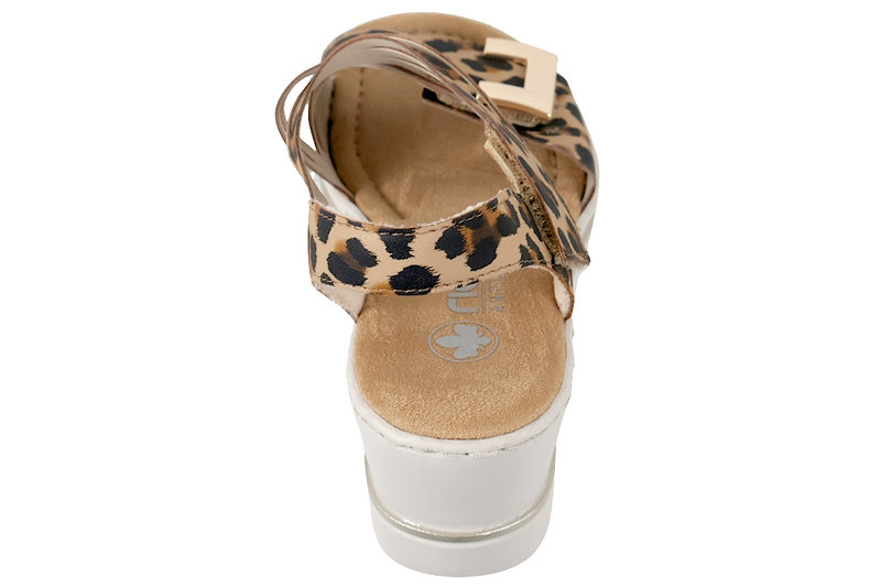 RIEKER SANDAL I LEOPARD PU