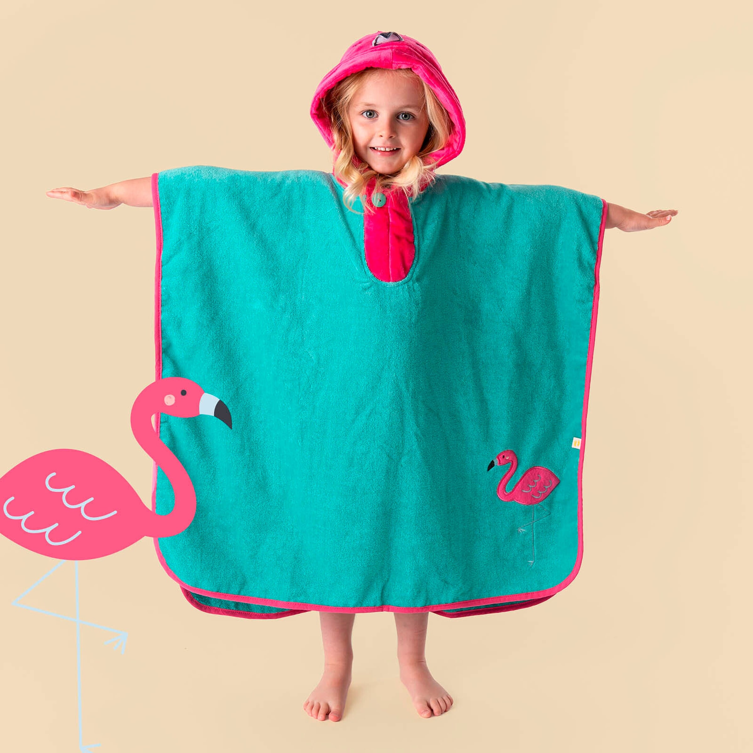 schlummersack Ponchos Flamingo