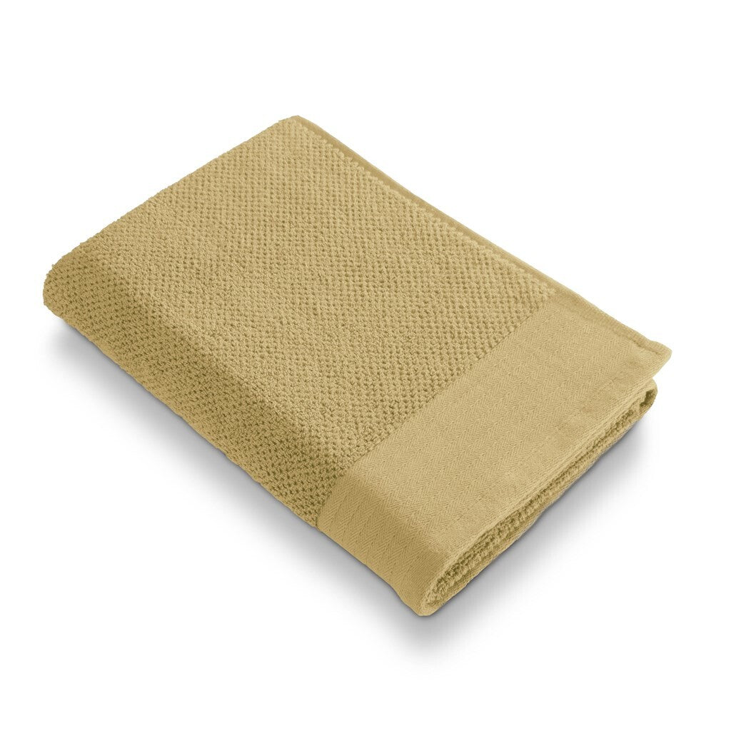 Walra - Badlaken Soft Cotton Popcorn - 70x140 - Geel