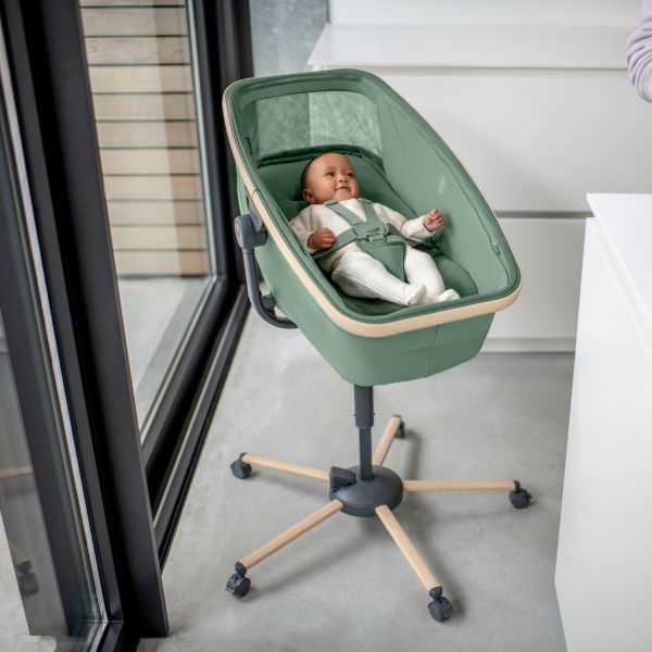 Maxi-Cosi Alba 3-in-1 Kinderstoel - Ligstoel - Wieg - Beyond Green