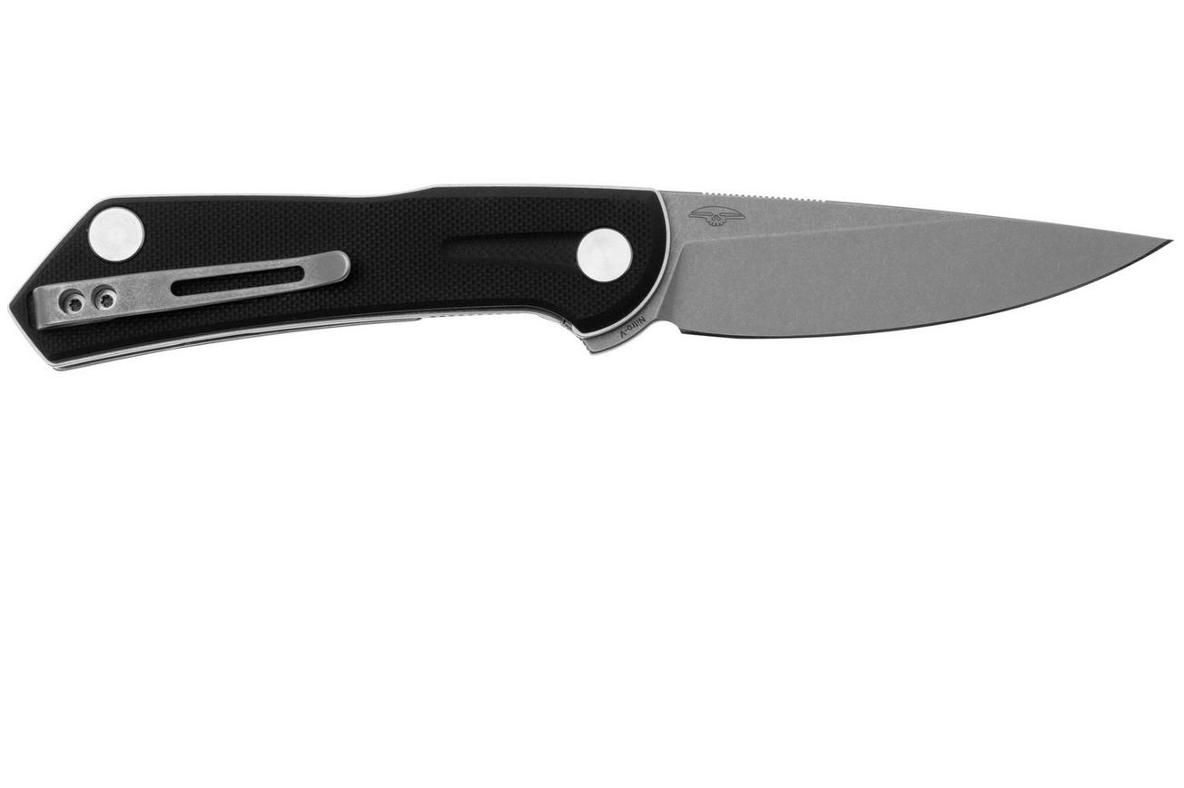 Real Steel Valore 7091BS Stonewashed Nitro-V, Black G10, zakmes, Poltergeist design