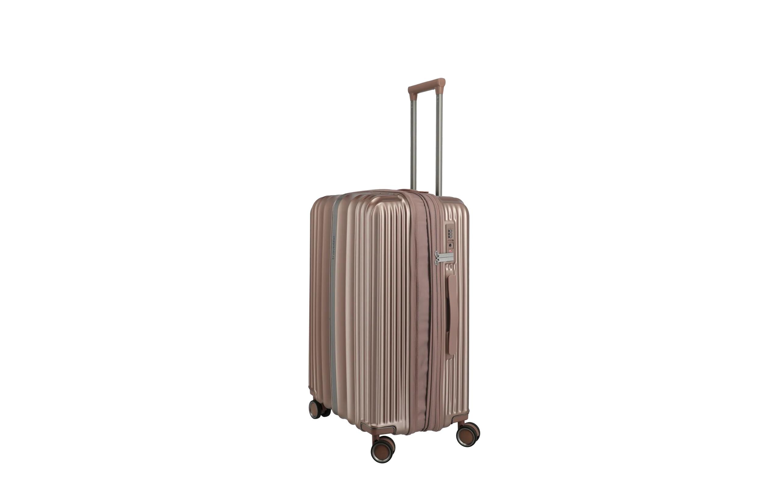 Paros Trolley M erweiterbar, 63 l, Braun<br>Reisekoffer