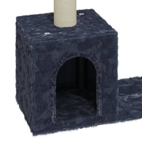 Arranhador duplo para gatos Vidaxl cinza