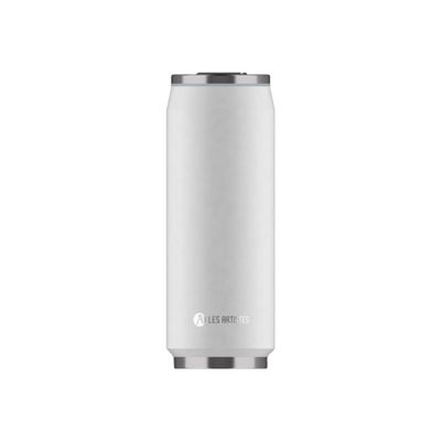 Les Artistes Paris - Canette isotherme - blanc - 500 ml - acier inoxydable