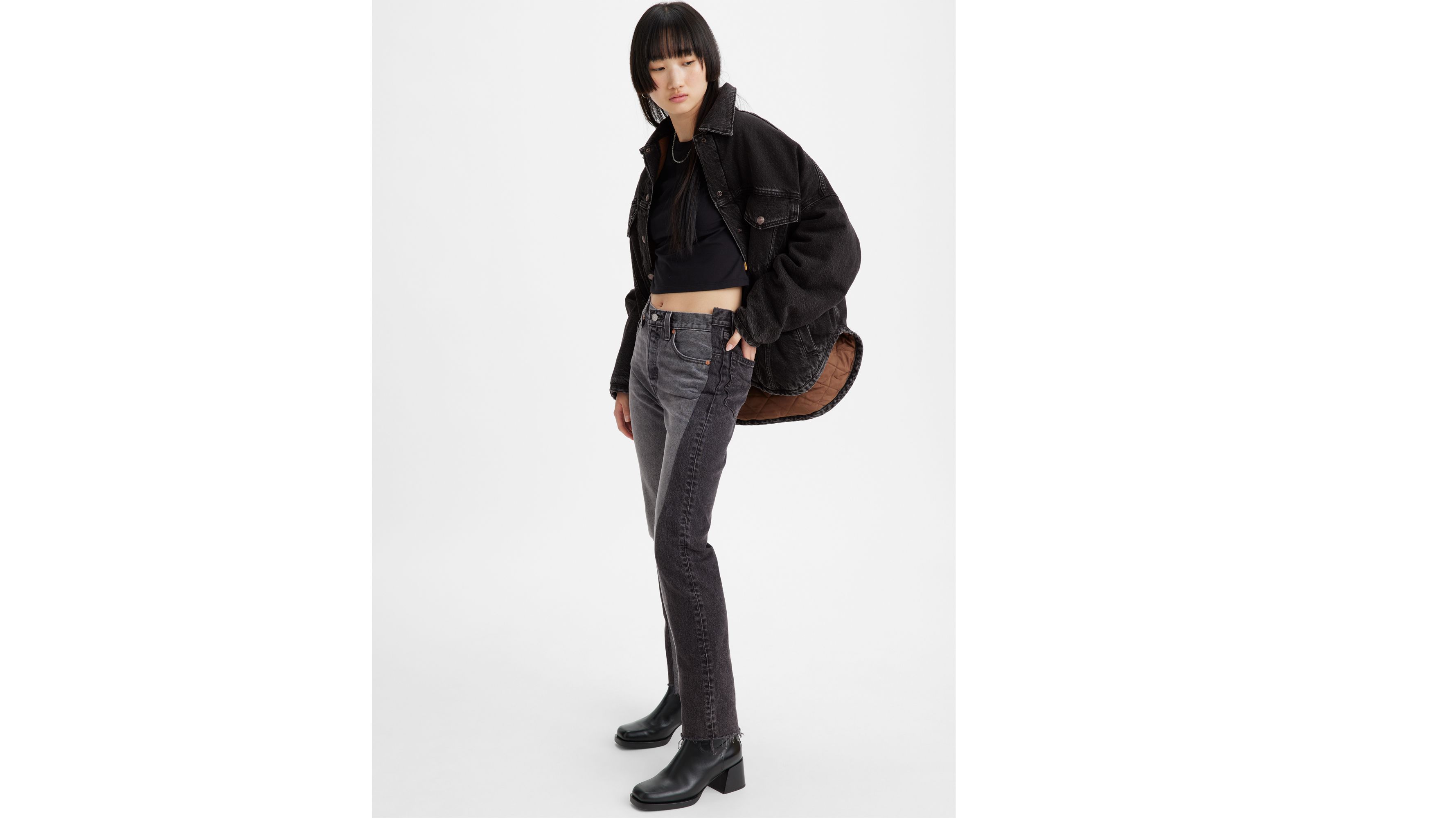 Jean 501® Spliced - Black Destructed - Noir