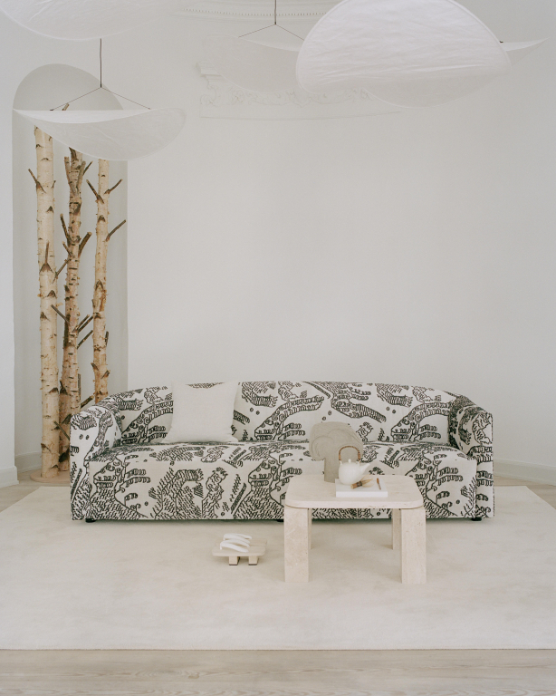 New Works Atlas salontafel 60x60 Unfilled Travertine
