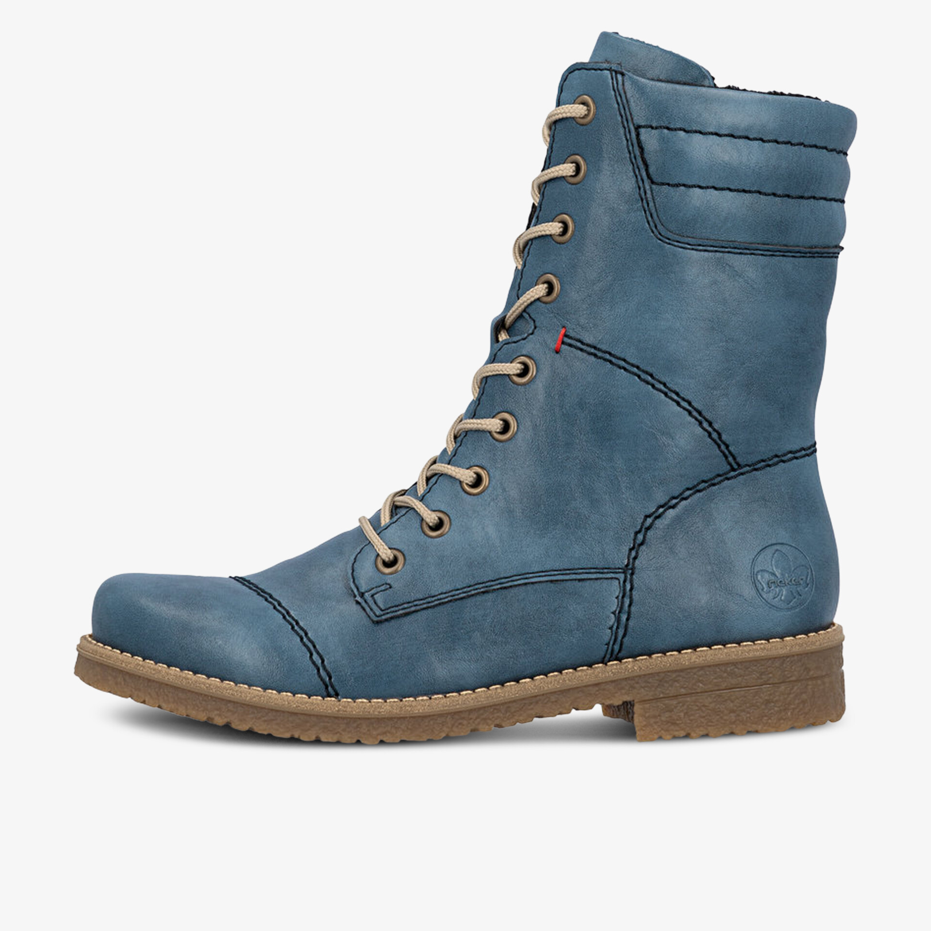 rieker Damen Schnürstiefeletten blau