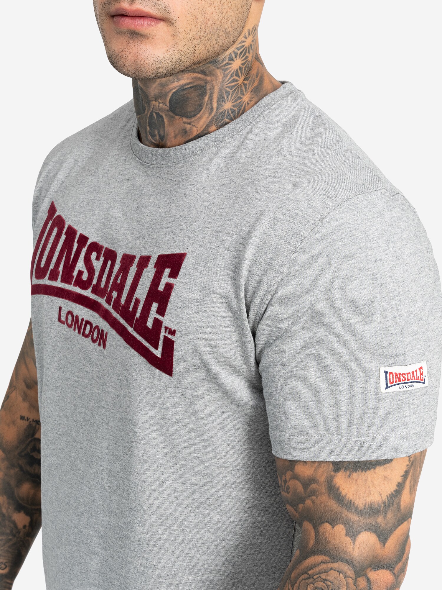 Lonsdale Herren T-Shirt normale Passform LL008 ONE TONE