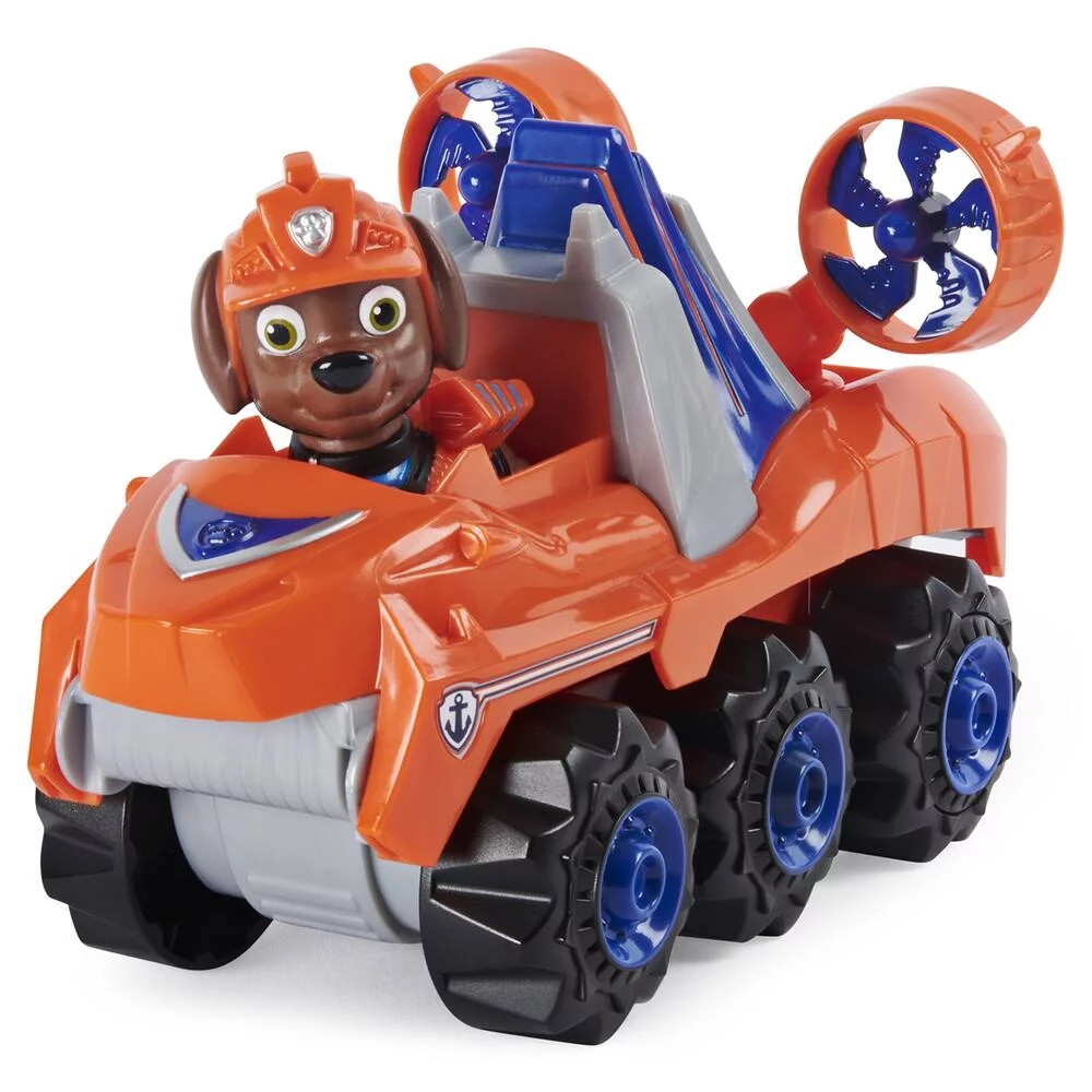 VEHICULE + FIGURINE ZUMA DINO RESCUE PAW PATROL