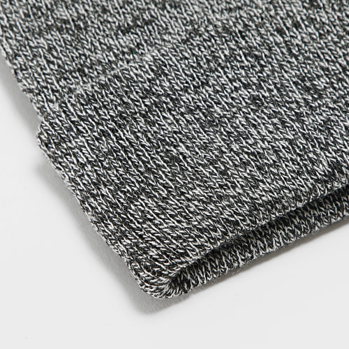 Bonnet Mailles Fines Avec Revers Gris Anthracite