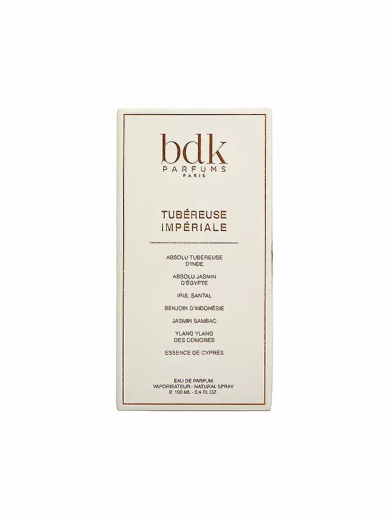 BDK Tubéreuse Impériale Eau de Parfum Natural Spray 100ml keine Farbe