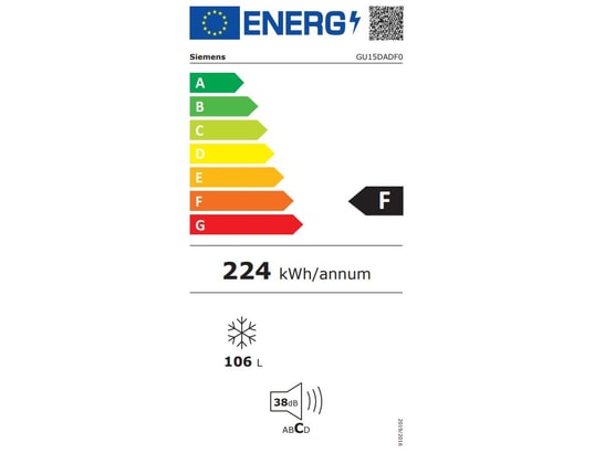 SIEMENS - Congélateur encastrable top GU 15 DAD F0