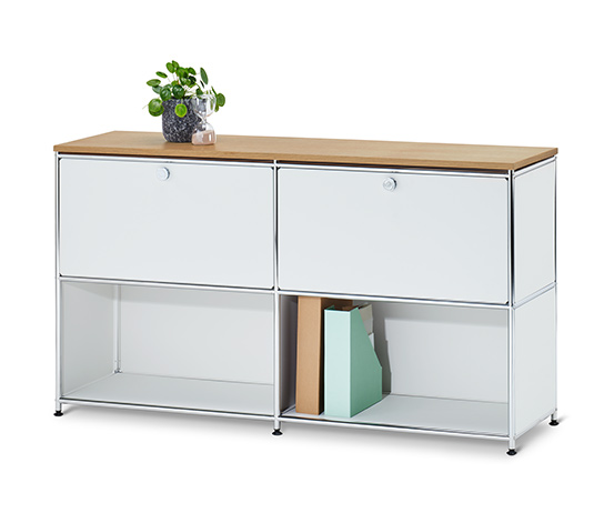 »CN3« Deckplatte mit Echtholzfurnier, Eiche hell, Breite 152 cm