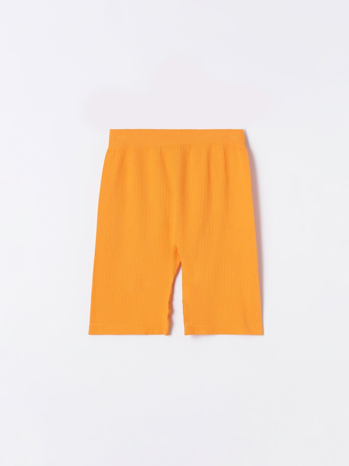 Calça legging de ciclismo sem costura - Laranja
