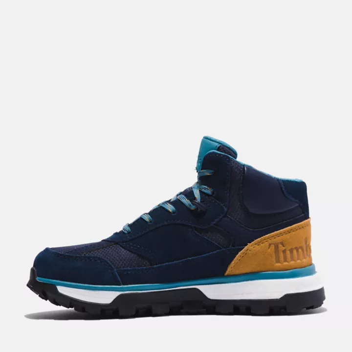 Chaussures de randonnée montantes Trail Trekker pour junior en bleu marine