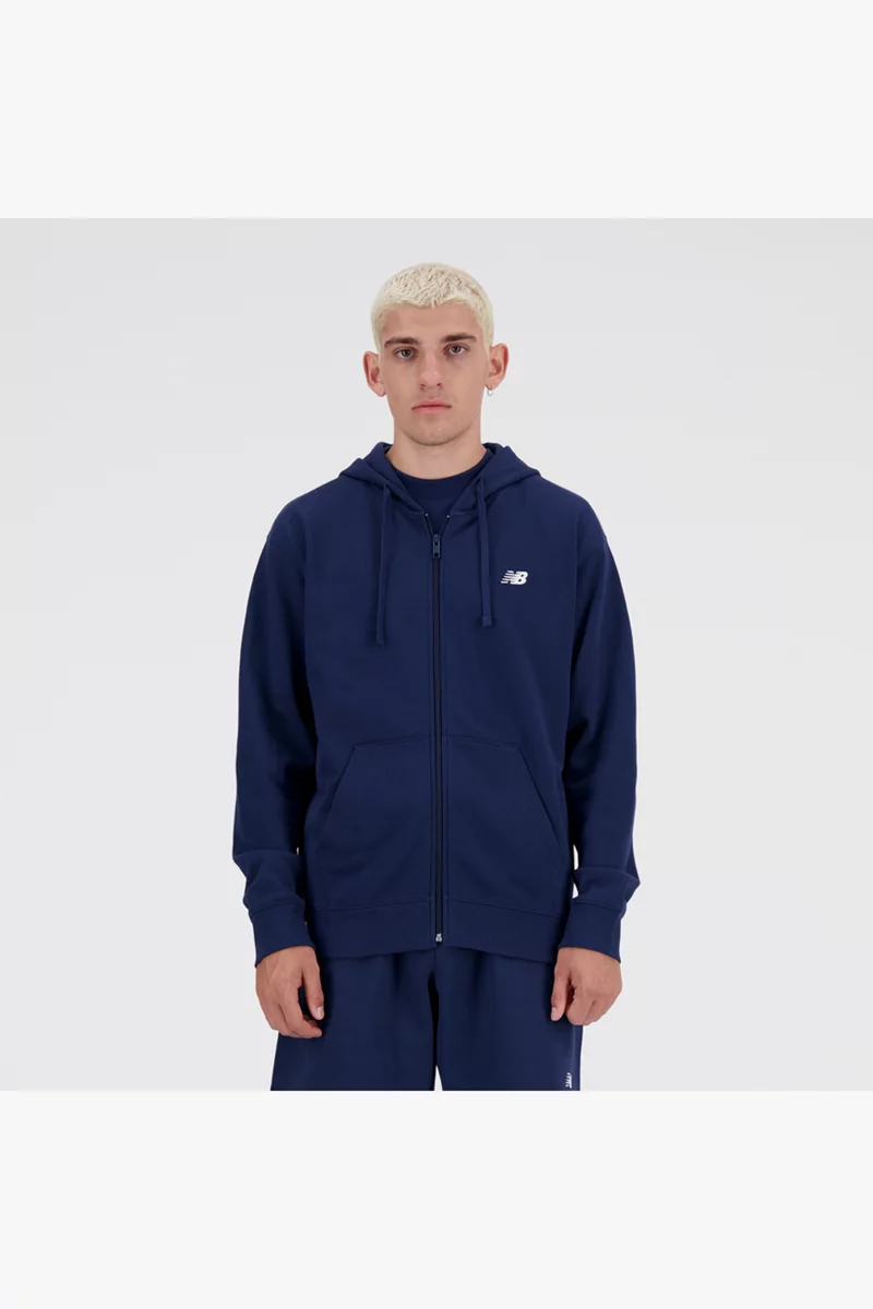 New Balance Stacked Logo French Terry Herren Hoodie