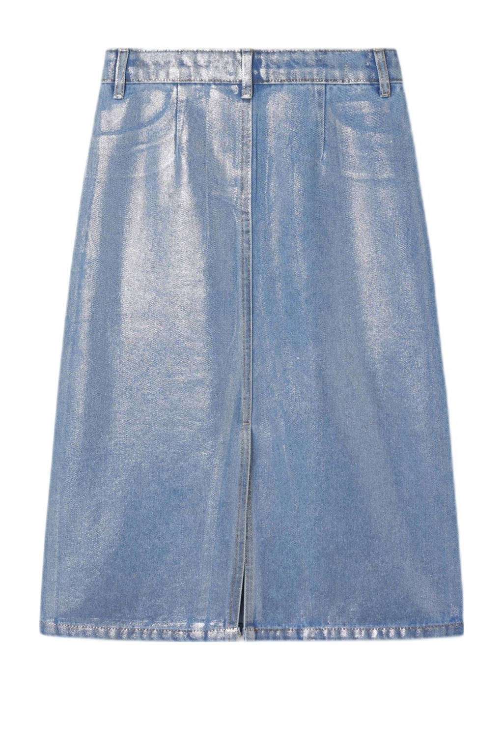 NAME IT coated spijkerrok NKFROSE light blue denim
