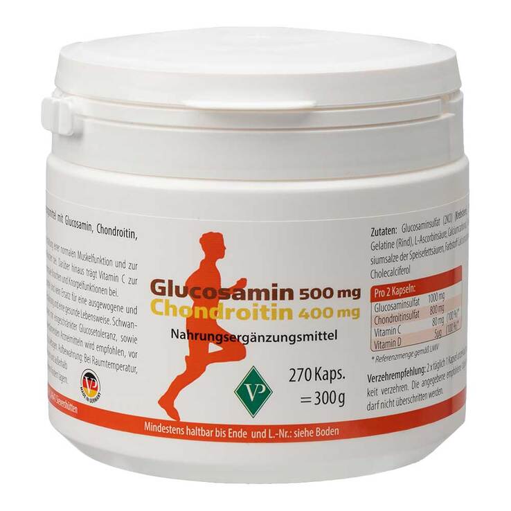 Glucosamin 500 mg + Chondroitin 400 mg Kapseln, 270 St