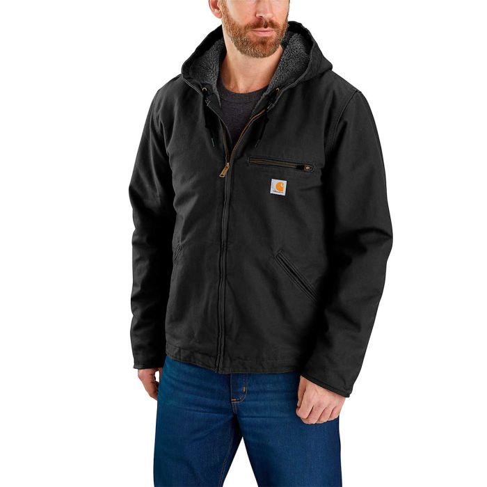 Washed Duck Sherpa Lined Jacket Men herrejakke