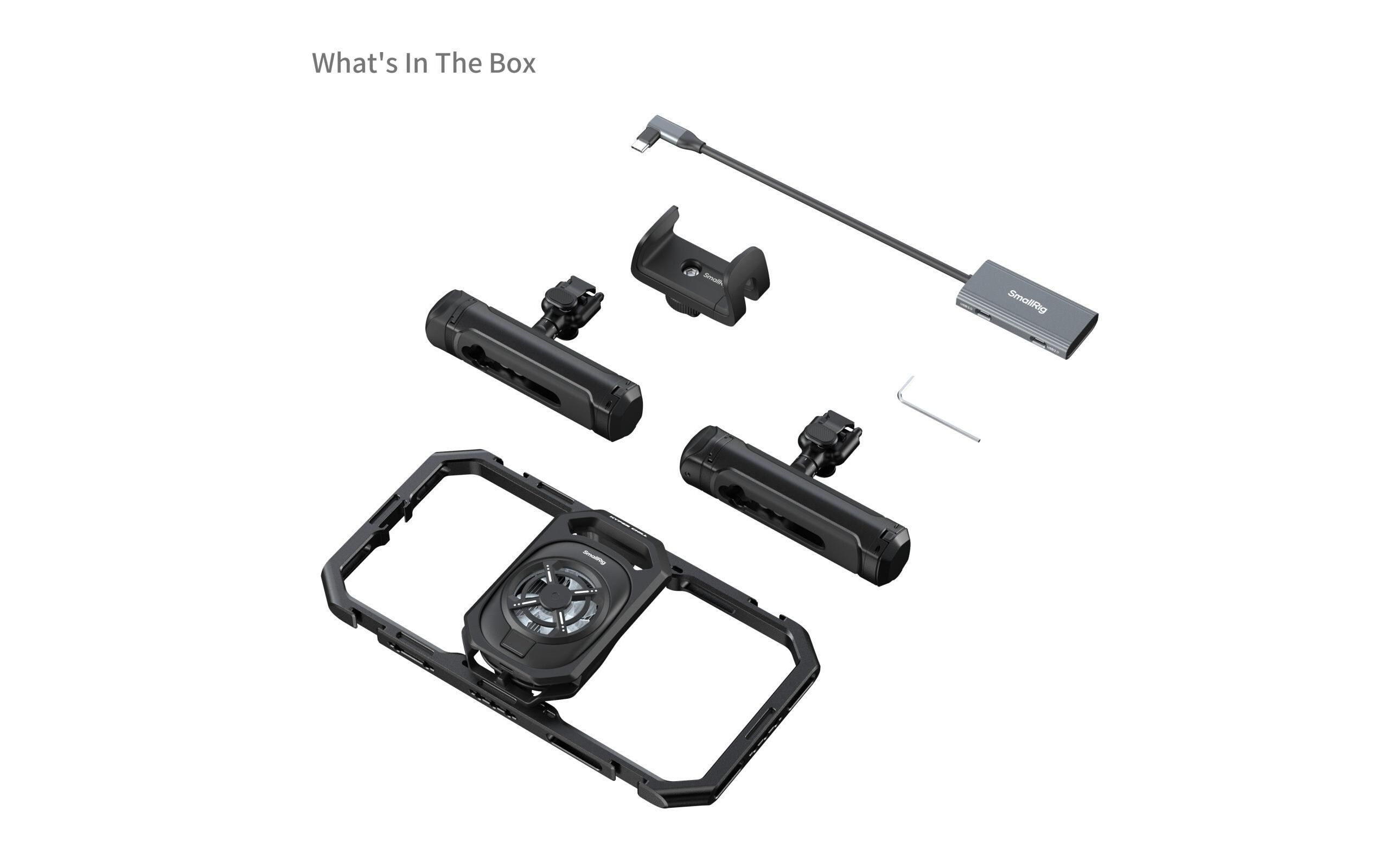 All-in-One Thermal Phone Cage Kit<br>Lösung für die Erstellung von mobilen Inhalten, die eine längere Aufzeichnung erfordern
