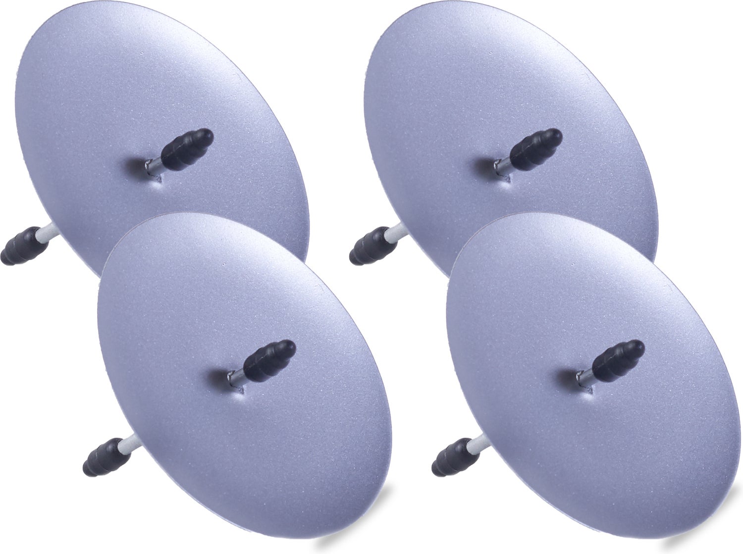 Kaarshouder steker zilver D 5,3 cm 4 stuks
