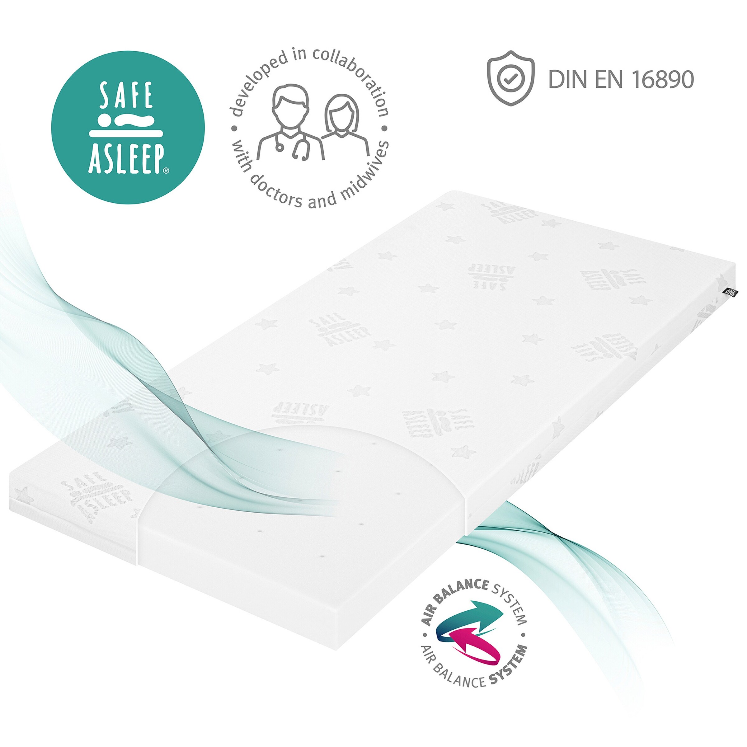 roba Babybettmatratze Air Balance EASY, 60x120 cm safe asleep®