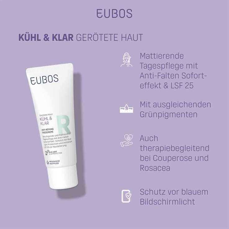 Eubos Kühl & Klar Anti-Rötung Tagescreme LSF 20, 40 ml