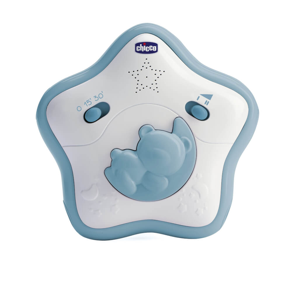 Chicco Regenbogen-Spielbogen für Kinderbett 2in1 mit Licht und Melodien Blau