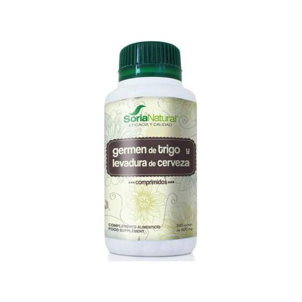 Soria Natural Germen de Trigo e Cerveja 400mg 500 Comprimidos