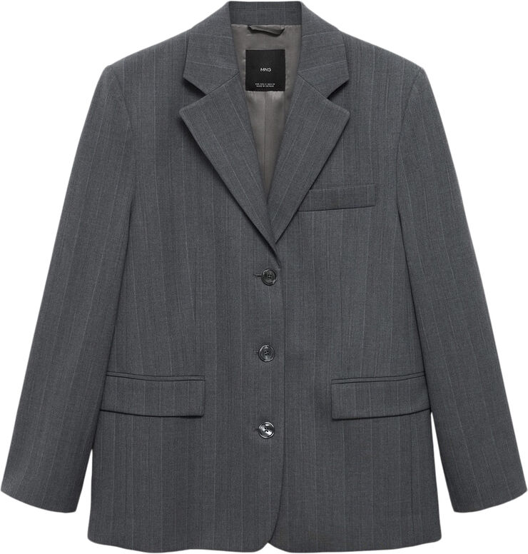 MANGO Pinstripe suit blazer 92