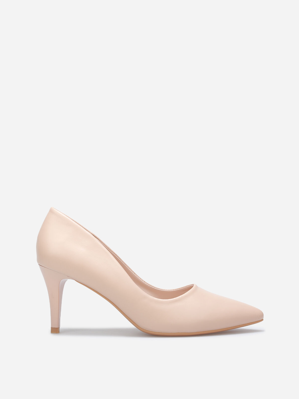 Escarpins pointus à talon fin- Nude