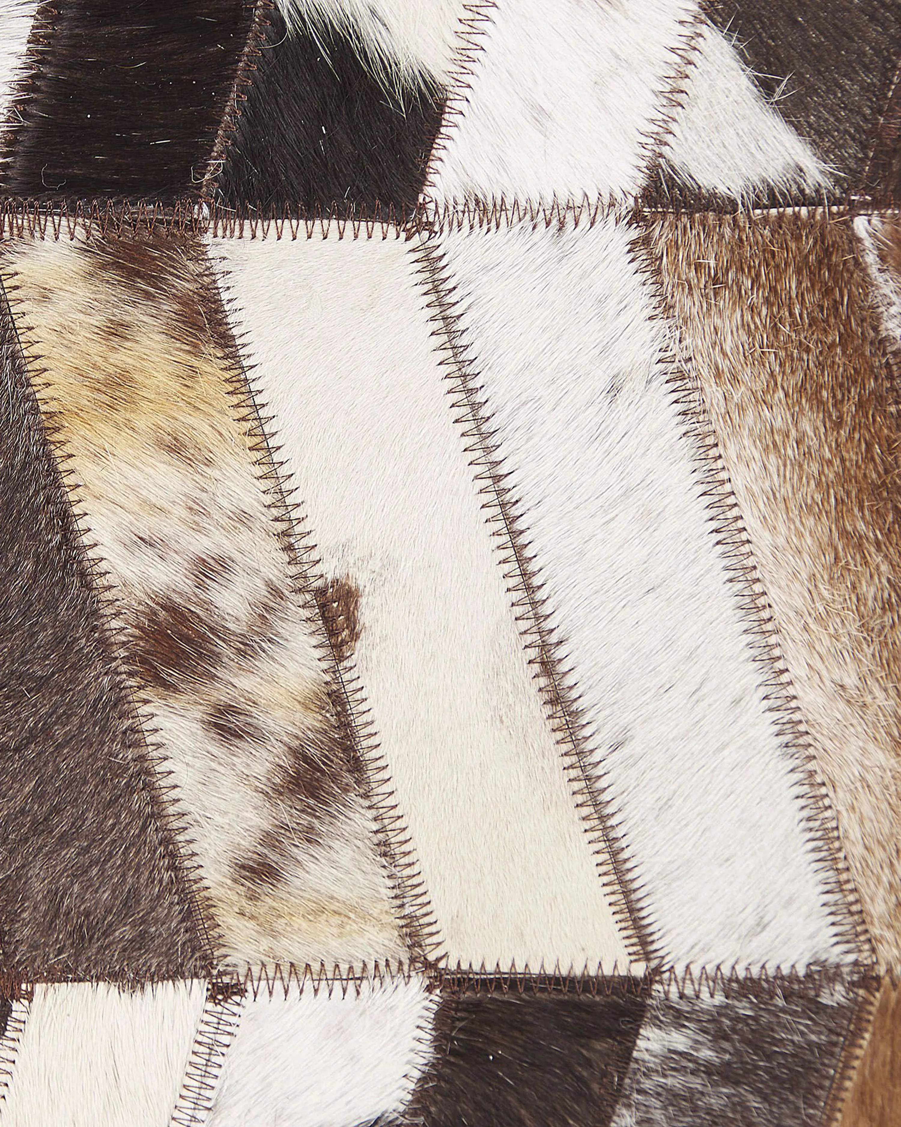Vloerkleed AKYELE Bruin 160 x 230 cm Leer