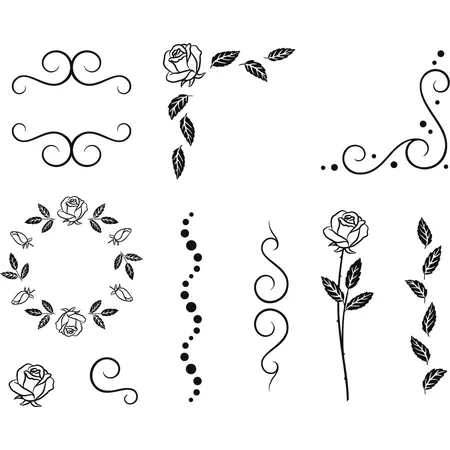 Heyda 204888492 Stempel-Set „Ornament“