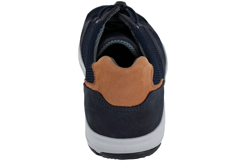 NEW FEET SKO I BLÅ NUBUCK OG TEKSTIL