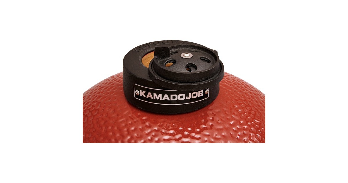 Kamado JoeClassic houtskoolbarbecue  (Rood/zwart, Ø 46 cm)